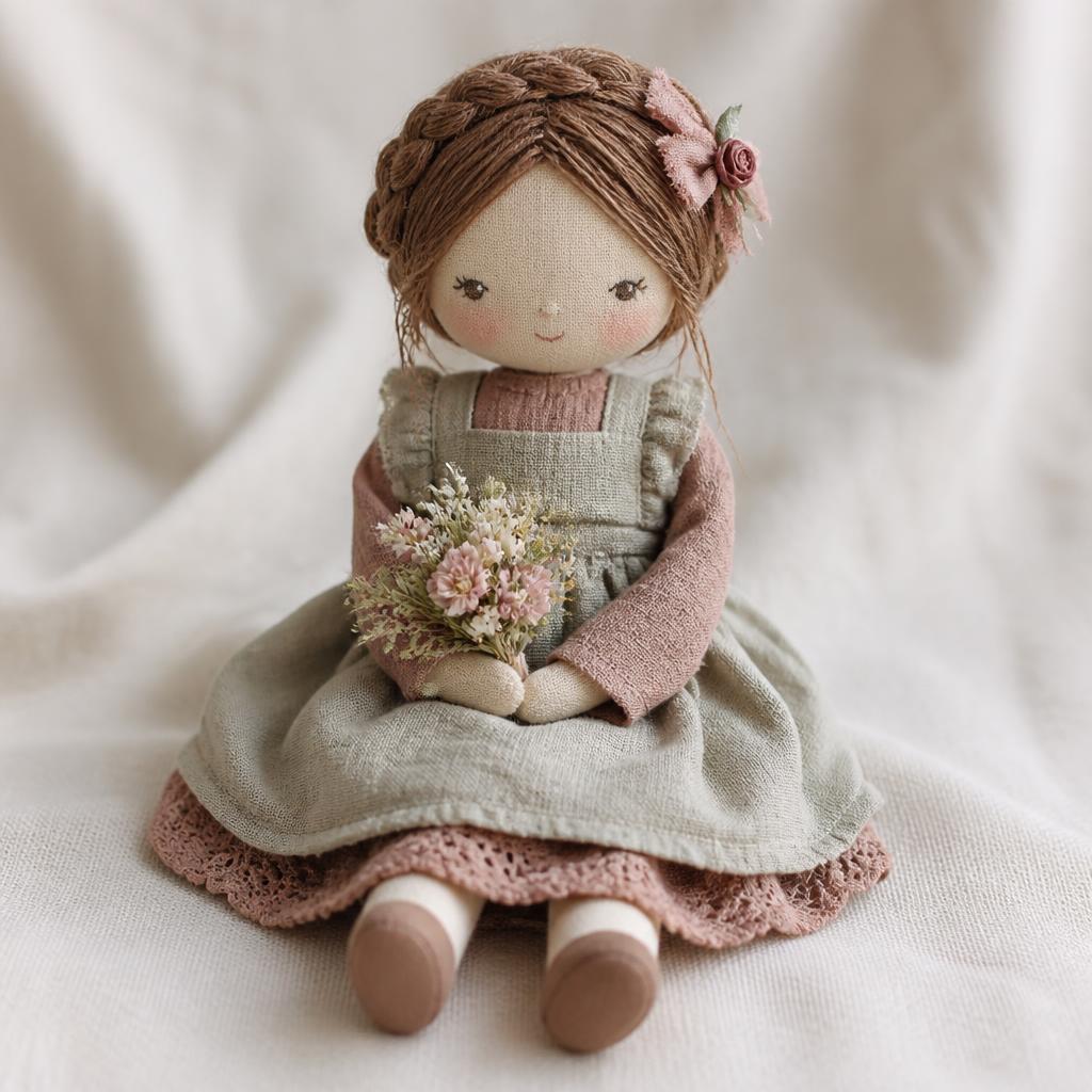 How a linen doll gets her face
